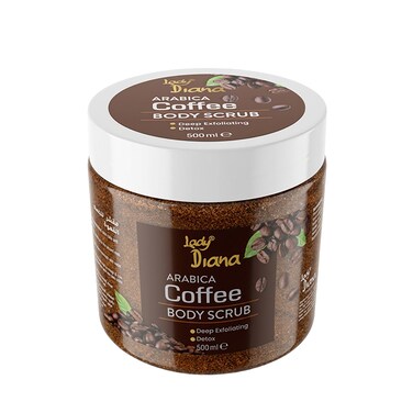 Lady Diana Arabica Coffee Body Scrub, Exfoliating &amp; Skin Smoothing Care, 500 ml