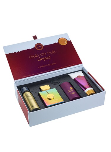 Armaf 4pc Club De Nuit Untold 50ml, Body Spray+105ml Edp+75g Deo Stick+100ml Bodylotion