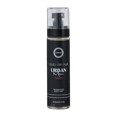 Armaf Club De Nuit Urban Elixir Perfume Body Mist For Men 150ml Black, Body Spray, Body Mists