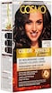 Cosmo Permanent Hair Colour Natural 4.0 Natural Brown, 3X Nourishing Care, Long Lasting, Hairs Color, Natural Looking, 100% Gray Coverage, Coloring Kit, Anti Fade Protection, Dye