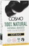 Cosmo 100% Natural Henna Based Hair Color Powder 100g, Soft Black, For Vibrant Color, Lustrous Shine, Hair Colour