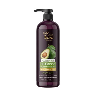 Lady Diana Avocado Shampoo, Nourish &amp; Strengthen Hair Care, 1000 ml