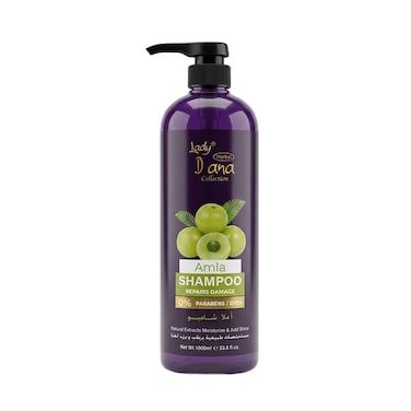 Lady Diana Amla Shampoo, Repair Damaged Hair &amp; Strengthen Roots, 1000 ml