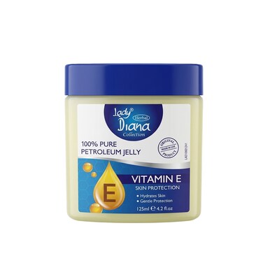 Lady Diana Vitamin E Petroleum Jelly, Skin Nourishment &amp; Protection, 125 ml