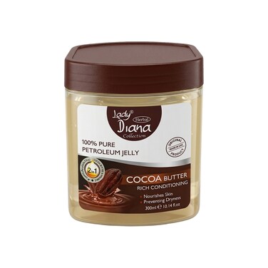 Lady Diana Cocoa Butter Petroleum Jelly, Deep Moisturizing Skin Care, 300 ml