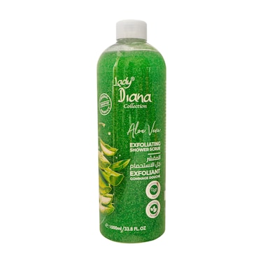 Lady Diana Aloe Vera Exfoliating Shower Scrub - 1000ml   Soothing Hydration &amp; Gentle Skin Renewal