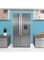 Geepas Side By Side Refrigerator, 670 Litre, Digital Control Temperature Display, Inverter Compressor, Tempered Glass Shelf, Twist Ice Maker, Smart Eco, GRFS6622SWXHN - 5 Year Compressor Warranty