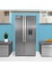 Geepas Side By Side Refrigerator, 670 Litre, Digital Control Temperature Display, Inverter Compressor, Tempered Glass Shelf, Twist Ice Maker, Smart Eco, GRFS6622SWXHN - 5 Year Compressor Warranty