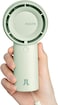JISULIFE Handheld Turbo Fan [16H Max Cooling Time] Mini Portable Hand, 4000mAh USB Rechargeable Personal, Battery Operated Small Pocket Fan with 5 Speeds for Travel/Outdoor/Home/Office - Green