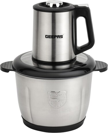 Geepas 3 L Multi Chopper-GMC42025  500 W,Compact Multi Chopper, 2 Speed Levels Suitable for Chopping Vegetables, Fruits, Meats  Black, 2-Year Warranty