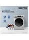Geepas Fully Automatic Front Load 10KG Washing Machine, 15 Programs, Quick Wash, Steam Wash, Child Lock,  69L Drum Capacity, Metallic Grey, GWMF10140 - 1 Year Full and 10 Year Inverter Motor Warranty