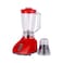 Krypton 2-in-1 Blender- KNB6013N  650 W, Powerful Motor with 2 Speed Setting and Pulse  Transparent and Unbreakable Jars with Sharp Blade, Grinder Attachment  Perfect for making Smoothies, Milkshakes, etc and Grinding Beans, Coconut, Nuts, etc  Red, 2 Years Warranty