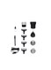 KRYPTON 10-IN-1 Grooming Set- KNTR5292 With 5 Interchangeable Heads and Comb Attachments, Quick Charge Function Works for 3-15 Minutes, Works 160-180 Minutes Continuously on Full Charge - Metallic Gold Metallic gold
