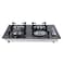 Krypton 2-IN-1 Built In Gas Hob- KNGC6423  Gas Stove with Sabaf Burners, Low Gas Consumption and Improved Gas Flow for Efficient Heating  Pulse Ignition System   Black, 2 Years Warranty