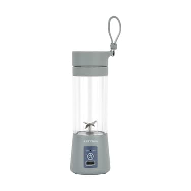 Krypton 330 ML Rechargeable Portable Juicer- KNB6448  Powerful 50W Motor with Safety Protection Switch  Perfect for Juices, Smoothies, Milkshakes  Grey, 2 Years Warranty
