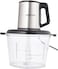 Krypton 3.0 L Multi Chopper- KNMC6567/ 500 W, Compact Multi-Purpose Chopping Machine, Stainless Steel Gear, 2 Speeds, Egg Beating Function/Silver and Black, 2-Year Warranty