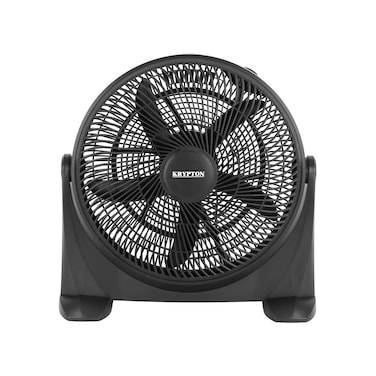 Krypton 18" Box Fan- KNF6576/ High Performance with 3-Speed Controls and 5 Leaf Blades, 180 Degree Adjustment/ Efficient Cooling and Wind, 80W Motor/ Perfect for Office, Bedroom, Living Room, Kitchen/ 2 Years Warranty, Black8