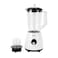 Krypton 2-in-1 Blender- KNB6601/ 600 W, Powerful Motor with 4 Speed Setting and Pulse/ Transparent and Unbreakable Jars with Sharp Blade, Grinder Attachment/ Perfect for making Smoothies, Milkshakes, etc and Grinding Beans, Coconut, Nuts, etc/ White, 2 Years Warranty