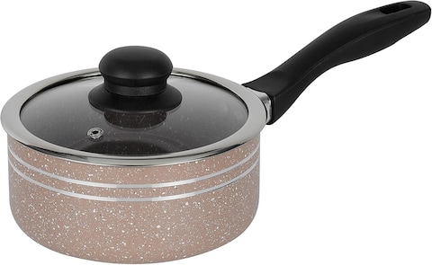 Delcasa DC1889BGE 9Pcs Aluminum Cookware Set Durable Marble Coating Non Stick Pots and pans set