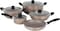 Delcasa DC1889BGE 9Pcs Aluminum Cookware Set Durable Marble Coating Non Stick Pots and pans set