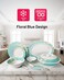 Delcasa 40 PCs Melamine Ware Dinner Set DC2111 Plates, Dishes, Bowls, Spoons