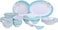 Delcasa 40 PCs Melamine Ware Dinner Set DC2111 Plates, Dishes, Bowls, Spoons