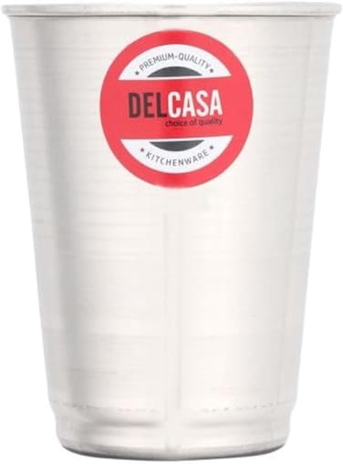 Delcasa DC2201 Tango Stainless Steel Tumbler Water Glass, 6.5cm Size