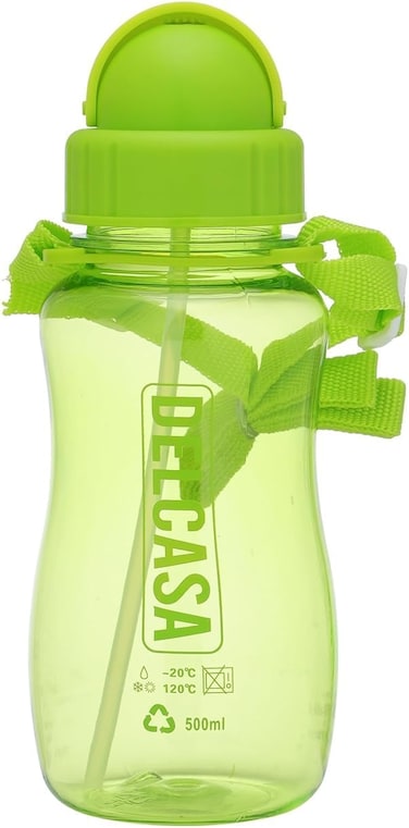 Delcasa DC2348 Water Bottle, 500ml Capacity, Green
