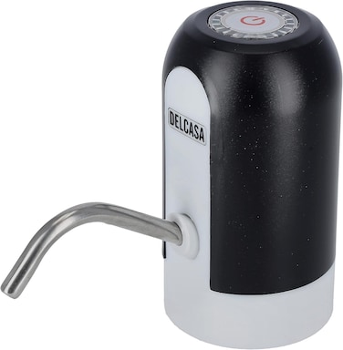 موزع مياه أوتوماتيكي من ديلكاسا، كابل USB، DC2349، زر تشغيل بلمسة واحدة، قابل لإعادة الشحن