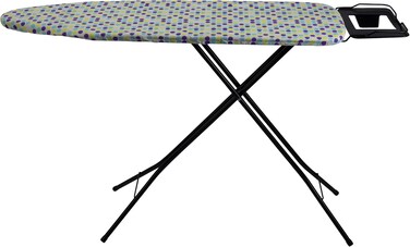 Delcasa 122x38 Ironing Board DC2801 Ironing Table with Powder Coated Carbon Steel Cotton Cover with MM Foam Pad Safety Lock Mechanism
