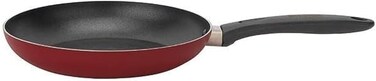 Delcasa DC2905 Nonstick Fry Pan With Heat Resistant Handle, 20cm Size, Black/Red