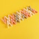 Delcasa Plastic Cloth Clips 16-Pieces Set, 23cm X13cm X 4cm Size, Multicolor