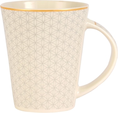 Delcasa DC3071 Ceramic Mug, 380ml Capacity, Grey