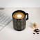 Delcasa DC3079 Ceramic Mug, 350ml Capacity, Black/Gold