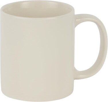 Delcasa DC3086 Ceramic Mug, 350ml Capacity, White