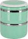 Delcasa Stainless Steel Inner Lunch Box With 2 Layers, 1500ml Capacity, Green