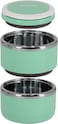 Delcasa Stainless Steel Inner Lunch Box With 2 Layers, 1500ml Capacity, Green