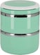 Delcasa Stainless Steel Inner Lunch Box With 2 Layers, 1500ml Capacity, Green