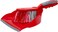 Delcasa Dustpan With Brush, Red/Grey