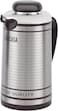 Delcasa Glass Vacuum Flask, 1.0 Liter Capacity, Silver/Black
