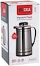 Delcasa Glass Vacuum Flask, 1.0 Liter Capacity, Silver/Black