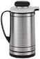 Delcasa Glass Vacuum Flask, 1.0 Liter Capacity, Silver/Black