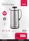 Delcasa Glass Vacuum Flask, 1.9 Liter Capacity