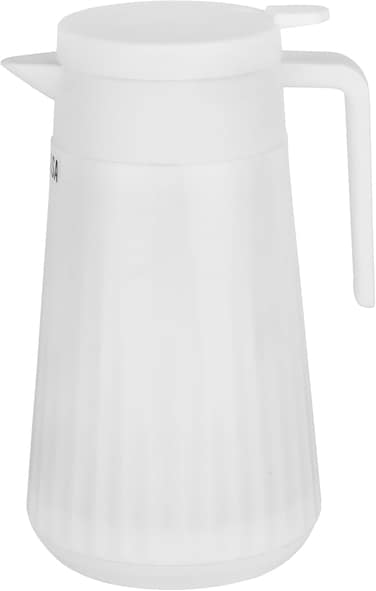 Delcasa DC3187 Double Wall Vacuum Flask, 1 Liter Capacity, White