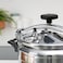 Delcasa 5/7/9/11/15 Liter Aluminum Pressure Cooker Equipped With Multi Safety Device And Unique Pressure Indicator Durable Aluminum Alloy Construction With Firm Handles Silver (DC3203, 15 Ltr)