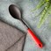 Delcasa DC3224 Nylon Serving Spoon With PP Handle, Black/Red