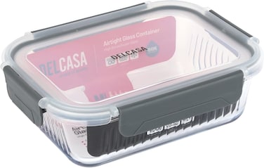 Delcasa DC3243 Rectangle Airtight Container With Lid, 1520ml Capacity