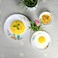 Delcasa DC3304 Tropical Tranquility Opalware Dinner Set 12-Pieces, White