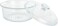 Delcasa DC3310 Round Glass Baking Casserole With Lid, 2400ml Capacity, Clear