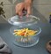 Delcasa DC3310 Round Glass Baking Casserole With Lid, 2400ml Capacity, Clear
